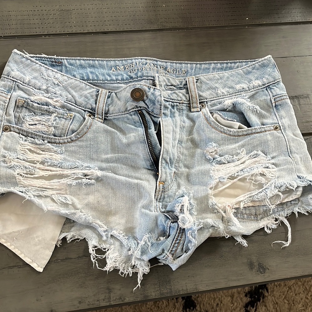 American eagle cut off jean shorts size 28/6